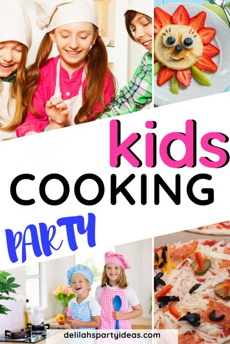 Baking Party Activities, Cooking Birthday Party Ideas, Cooking Birthday Party Ideas For Kids, Winter Bonfire Party, Kids Cooking Party Ideas, Winter Bonfire, Cooking Birthday Party, Cooking Activities For Kids, Cooking Party Ideas