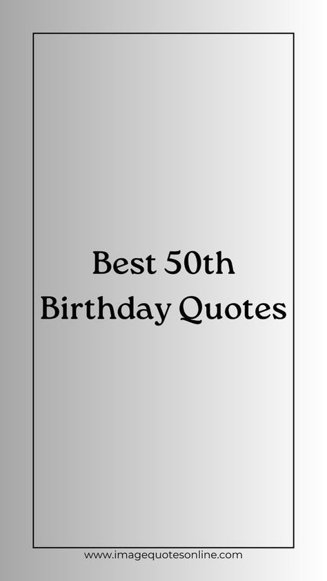 As someone turns 50, it is a time to reflect on the wonderful experiences, cherish the memories, and embrace the wisdom gained over the years. To make this milestone even more memorable, we have curated a comprehensive collection of 150+ quotes specifically tailored for the 50th birthday. 50 Memories For 50th Birthday, 50th Birthday Inspirational Quotes, 50 Years Quotes Turning 50, Quote For 50th Birthday, 50th Birthday For Men Quotes, 50th Quote Turning 50, Wishes For 50th Birthday, My 50th Birthday Quotes, This Is 50 Quotes