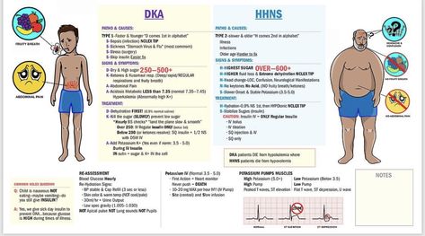 Hhs Nursing, Dka Vs Hhs Nursing, Dka Vs Hhs, Dka Nursing, Osce Exam, Pathophysiology Nursing, Nursing Instructor, Nurse Teaching, Nurse Practitioner School