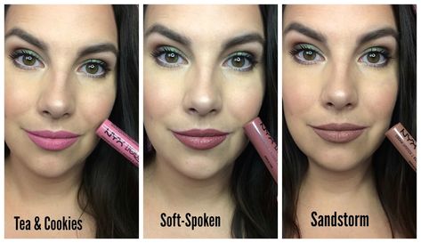 Nyx sandstorm Nyx Sandstorm, Skin Wars, Nyx Liquid Suede, Too Faced Lipstick, Lip Colours, Nyx Lipstick, Cookies Soft, Soft Spoken, Tea Cookies