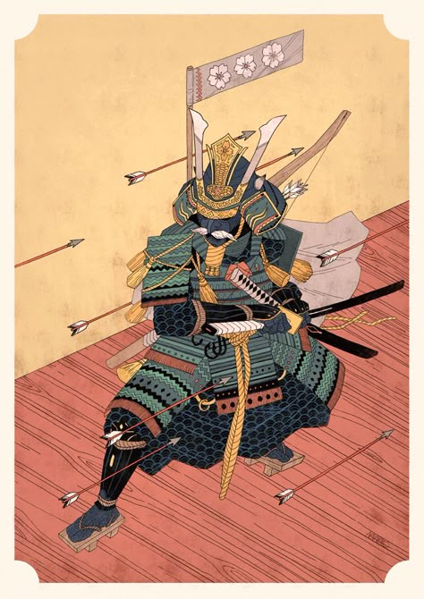 SAMURAI on Behance Ronin Samurai, Anakin Vader, Japanese Pop Art, Woodblock Printing, Samurai Artwork, Arte 8 Bits, Comics Illustration, Japanese Drawings, Japanese Art Prints