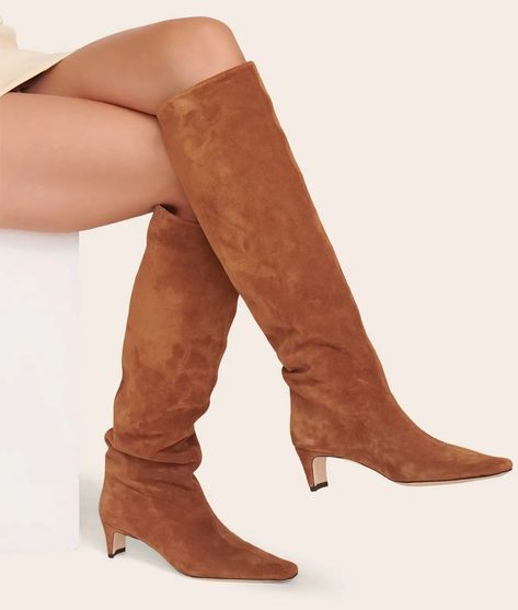 Tan suede boots outfit