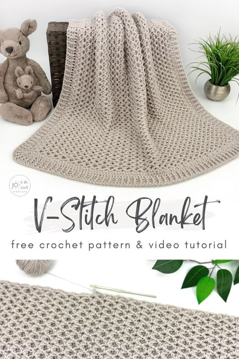 Quick Crochet Blanket, Crochet Zig Zag, V Stitch Crochet, Crochet Quotes, Crochet Blanket Tutorial, Crochet Baby Blanket Free, Baby Blanket Free Pattern, Crochet Throw Pattern, Crochet Baby Blanket Free Pattern