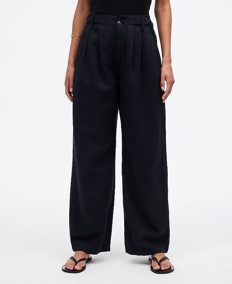 The Harlow Wide-Leg Pant | Madewell Madewell Harlow Pants, Madewell Harlow Pants Outfit, Pants Details, Pleated Pants, Madewell Denim, Fall Looks, New Wardrobe, Pants Outfit, Straight Leg Pants