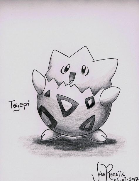 Togepi by johnrenelle on DeviantArt | Pokemon sketch, Pikachu drawing, Disney drawings sketches Sketch Pikachu, Deviantart Pokemon, Pikachu Drawing, Drawing Disney, Figure Sketches, Idea Tattoo, Cartoon Sketch, Pokemon Sketch, Human Figure Sketches