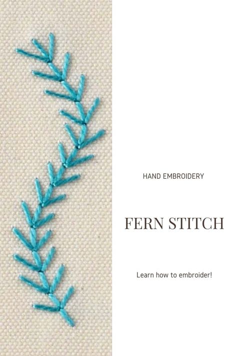 Explore the Fern Stitch embroidery technique in our comprehensive guide. From creating fancy outlines to adding powdered filling, discover versatile applications of this stitch in textile arts. Whether you're a beginner or a seasoned pro, our step-by-step tutorial with detailed photos will help you master Fern Stitch. Join us and unlock the artistry of hand embroidery today! Fern Stitch Embroidery, Outline Stitch Embroidery, Straight Stitch Embroidery, Fern Stitch, Hand Embroidery Tips, Embroidered Sweaters, Hand Stitching Techniques, Paintings For Beginners, Wool Felt Projects