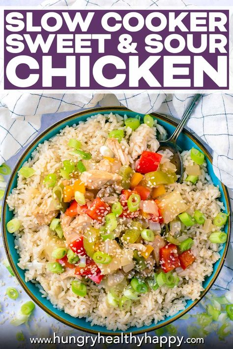 Chicken Rice Crock Pot, Way To Cook Chicken, Sweet And Sour Chicken Recipe, Sweet And Sour Recipes, Sour Chicken Recipe, Chicken Crock Pot, Ways To Cook Chicken, Sweet Chicken, Sweet And Sour Chicken