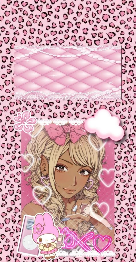 Gyarucore Wallpaper, Gyaru Wallpaper Lockscreen, Bimbocore Wallpaper Phone, Gyaru Lockscreen, Gyaru Background, Pink And Silver Wallpaper, Gyaru Phone, Gyaru Wallpaper, Cutesy Wallpaper