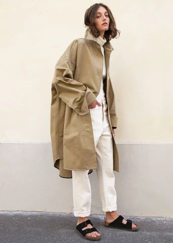 Women's New Arrivals Beige Oversized Shirt, The Frankie Shop, Frankie Shop, Coat Outfits, 가을 패션, Mode Vintage, Limited Stock, Minimal Fashion, Oversized Shirt