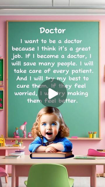 I Want To Be A Doctor, To Be A Doctor, Doctor For Kids, Be A Doctor, First Grade Sight Words, Becoming A Doctor, Doctors Day, English Verbs, March 5