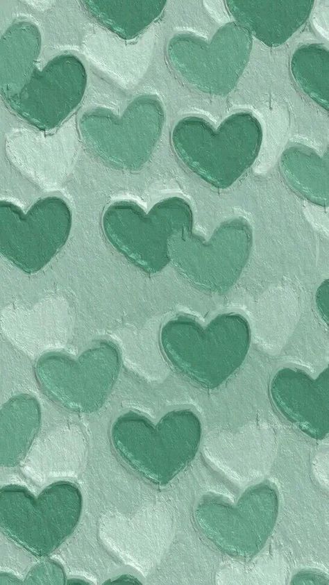 Light Green Blue Aesthetic, Green And Blue Wallpaper Aesthetic, Light Green Wallpaper Aesthetic, Green Hearts Background, Green Heart Background, Green Heart Wallpaper, Simplistic Wallpaper, Red H, Ombre Wallpapers