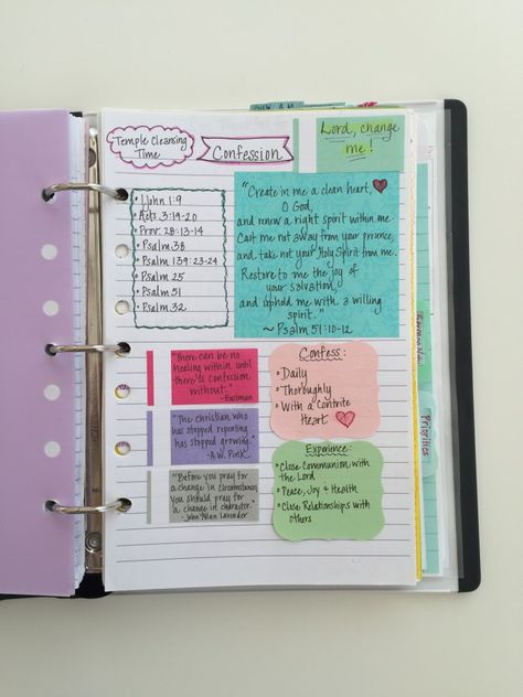 How can you make confession a regular part of your times with the Lord?  Find out in my post - How to Create a Personal Prayer Notebook - The Healthy Happy Woman Prayer Notebook, Prayer Closet, Personal Prayer, Bible Study Methods, Bible Study Notebook, Happy Woman, Bible Time, Bible Study Journal, Bible Notes