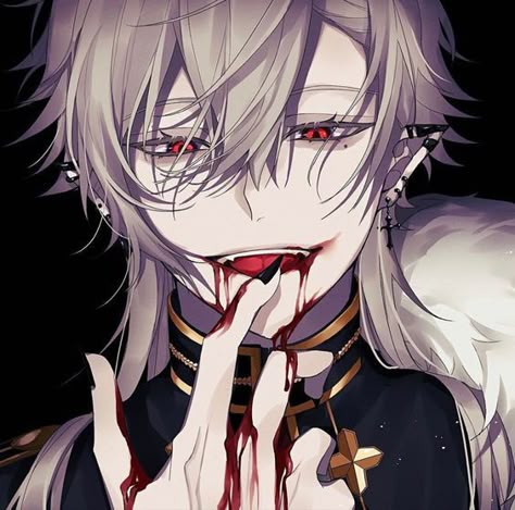 Vampire Vtuber, Pfp Icons Anime, Anime Matching Pfp Couple, Male Demon, Anime Zombie, Anime Oc Male, Demon Tanjiro, Cute Anime Pfp, Pfp Cool