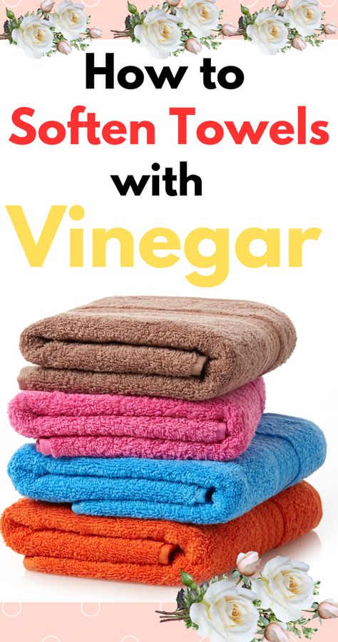 Wait! Before you toss your ruined and grimy towels out, check out his post that tells you how to wash, soften, and restore your towels with vinegar.# vinegar cleaning#cleaning aesthetic#laundry#vinegar cleaning#vinegar for cleaning#vinegar clean Soften Towels, Wash Towels With Vinegar, How To Wash Towels, Vinegar Cleaning Hacks, Homemade Fabric Softener, Vinegar And Baking Soda, Wash Towels, Cleaning Your House, Washing Towels