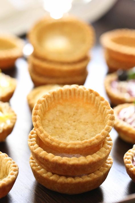 Miniature Tart Shells Tart Shells Recipe Crusts, Tartlet Shells Recipe, Tartlet Shells, Frozen Tart Shells, Tart Shells Recipe, Mini Tart Shells, Texas Sheet Cake Cookies, Gelatin Salad, Chocolate Chex