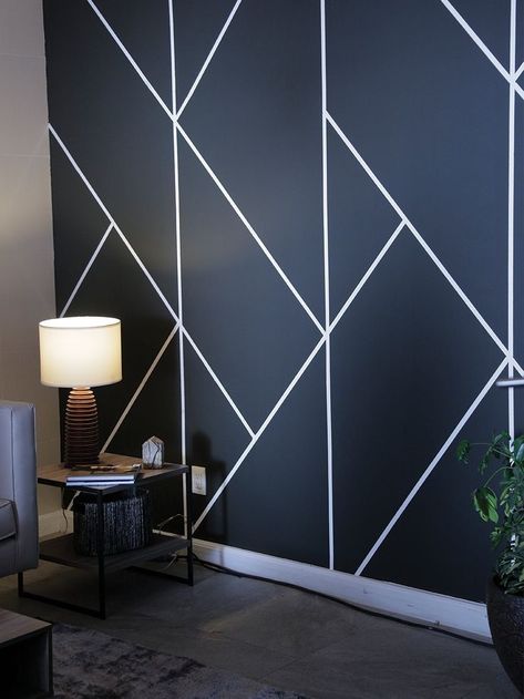 100 Geometric Wall Painting Designs Ideas 2023 Geometric Accent Wall Paint Wall Painting Design Geometric Wall Paint Patterns, Bedroom Paint Design, Room Paint Designs, Geometric Wall Paint, Wall Paint Patterns, Wall Painting Ideas, Wall Painting Living Room, House Wall Design, Diy Wall Painting