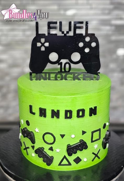 Gaming Theme Birthday Cake, Gaming Birthday Cakes For Boys, 13 Birthday Cake For Boys, Level Up Birthday Cake, Gaming Theme Cake, Gamer Cake Ideas Boys, Gaming Birthday Cake, Gamer Birthday Cake, Happy Birthday Gamer