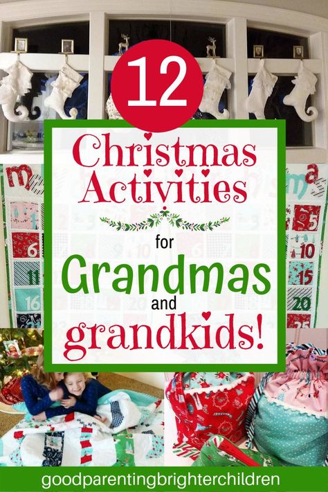 Things To Do At Grandmas House, Homemade Christmas Presents For Grandparents, Christmas Traditions For Grandchildren, Christmas With Grandkids, Fun Things To Do With Grandkids, Christmas Games For Toddlers, Grandma Activities, Christmas Traditions Kids, Grandparents Activities