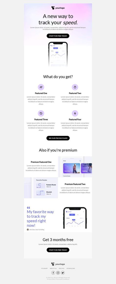 App Email Design, Mailchimp Email Template, App Features Design, Infographic Email Design, Onboarding Email Design, Testimonials Email Design, Apple Email Design, Edm Template Design, Lululemon Graphic Design