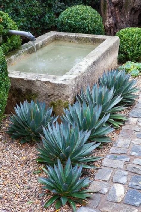 Garden Troughs, Taman Air, Seaside Garden, Fountains Backyard, Modern Garden Design, Outdoor Fountain, Landscape Designs, Water Features In The Garden, Garden Fountain