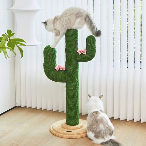 VETRESKA Cat Scratching Post for Indoor Cats - 41.3 Inches Cactus Cat Scratch Posts, Extra Large Sisal Cat Scratcher Heavy Duty Cat Scratch Tree for Cats Kitten in All Life Stages : Amazon.ca: Pet Supplies Diy Cat Scratcher, Cactus Cat, Cat Hotel, Homemade Cat, Cat Scratch, Small Animal Supplies, Indoor Cats, Cat Scratching Post, Cat Scratcher