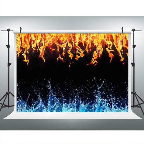 Fire And Ice Parade Float, Fire And Ice Photo Backdrop, Fire And Water Wedding Theme, Fire Ice Party Theme, Fire And Ice Backdrop, Fire And Ice Ball, Fire And Ice Theme Decorations, Fire And Ice Dance Theme, Fire And Ice Party Theme Decoration