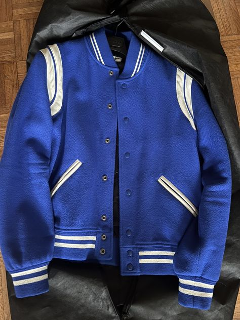 Saint Laurent Paris Saint Laurent Teddy jacket Royal blue | Grailed Saint Laurent Jacket, Saint Laurent Teddy Jacket, Saint Laurent Jacket Men, Luxury Menswear-inspired Blue Outerwear, Saint Laurent Leather Jacket Men, Desain Merek, Teddy Jacket, Saint Laurent Paris, Mens Outerwear