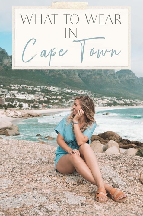 What to Wear in Cape Town + Outfit Inspiration • The Blonde Abroad South Africa Honeymoon Outfits, Cape Town Vacation Outfits, What To Wear In South Africa, Cape Town Style, Cape Town Outfit Ideas, South Africa Outfits What To Wear, Cape Town Packing List, Cape Town Honeymoon, Cape Town Outfits