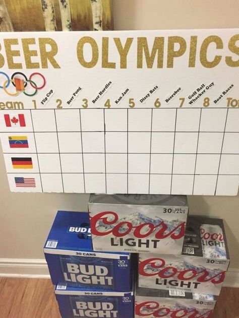 Bachelor party, Beer Olympics! #campgamesbachelorette - #Bachelor #beer #campgamesbachelorette #Olympics #party Beer Olympics Party, Summer Olympics Party, Beer Olympics Games, Bachelor Party Games, Olympic Theme Party, Thanksgiving Games For Adults, Beer Olympics, Olympics Party, Beer Games