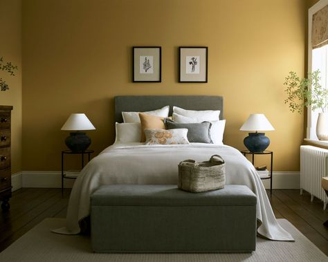 Should a bedroom be light or dark? Sleep experts advice on the best choice for you | Homes & Gardens | Relaxing Bedroom Colors, Calming Bedroom Colors, Calming Bedroom, Bedroom Wall Colors, Relaxing Bedroom, Yellow Bedroom, Colour Ideas, Paint Colour, Bedroom Color Schemes