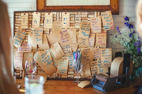 DIY Wine Cork Guest-Book Board Cork Board Wedding, Wine Cork Board, Wine Board, Framed Table Numbers, Favour Jars, Personalized Glassware, Engagement Party Favors, Gay Weddings, Outdoor Summer Wedding