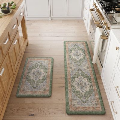 Green kitchen cupboards