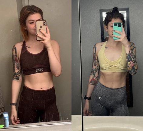 Here we have a progress pic showing a muscle gain from 115 pounds to 120 pounds. That's a solid total gain of 5 pounds. 120 Pounds Woman, 115 Pounds, 120 Pounds, 115 Lbs, 120 Lbs, Muscle Gain, Gym Girl, Progress Pictures, Girl Fits