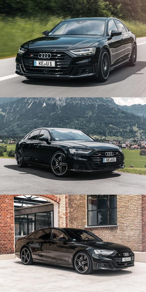 2020 Audi S8 Transformed Into 700 HP Super Sedan. 0-62 mph now takes just 3.4 seconds. Audi Sedan Black, Best Sedan Cars, Audi Jeep, S8 Audi, Family Vehicles, Audi Rs8, Stereo Love, Audi Sedan, Most Luxurious Car