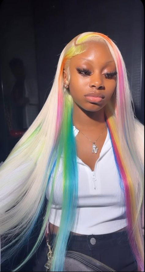 Glamour Hair, Frontal Wig Hairstyles, Creative Hair Color, Birthday Hairstyles, Closure Wigs, Wig Store, Dyed Hair Inspiration, Lace Frontal Closure, Frontal Hairstyles