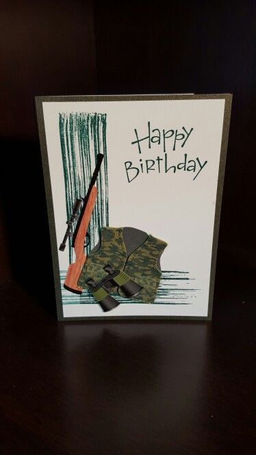 Hunting Birthday Cards For Men, Hunting Cards For Men, Never Ending Card, Hunting Birthday, Birthday Men, Happy Birthday Man, Cards Masculine, Men's Cards, Birthday Cards For Son