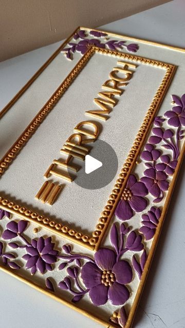 CLASSIC HANDMADES™ • Lippan art | Artworks | Home decor on Instagram: "GET YOUR BRAND A CUSTOM NAMEPLATE FROM US  DM to place order • Shipping worldwide 🌎 Follow @classic_handmades  #nameplatedesign #nameplate #lippanart #lippanartkaam #lippanartwork #claywork #claywork #decor #painting #art #brandlogo #branddesign" Lipan Art Name Plates, Diy Lippan Art Name Plate, Polymer Clay Name Plate, Wooden Name Plates For Home Diy, Lippan Art Mirror Name Plate, Name Plates For Home Lippan Art, Handmade Name Plate, Lippan Art Name Plate Design, Clay Name Plates For Home