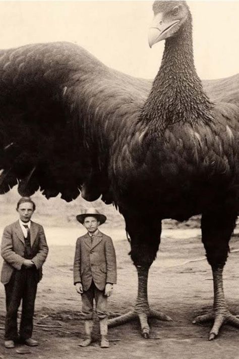 Bigfoot Sightings, Weird Old Photos, Bizarre Photos, Biggest Bird, Giant Animals, Creepy Old Photos, Bigfoot Pictures, Giant People, Gif Terror