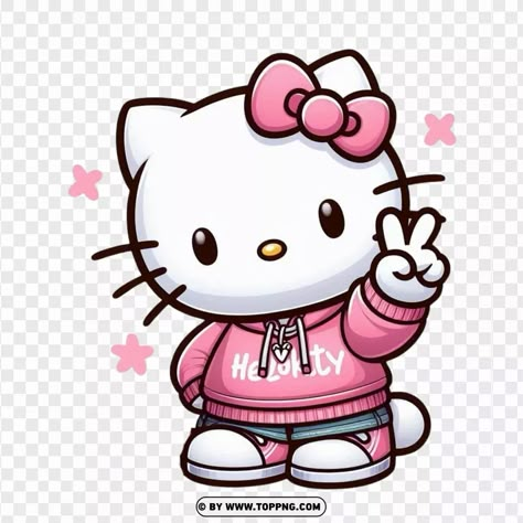 Design To Put On Shirts, Hello Kitty Artwork, Hello Kitty Cricut Projects, Hello Kitty Transparent Background, Hello Kitty Transparent Png, Hello Kitty Stickers Png, Hello Kitty Peace Sign, Hello Kitty Png Transparent, Helo Kity