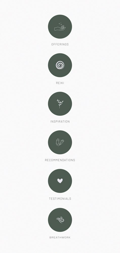 Minimalist, modern, mystic and feminine Instagram icons for a Reiki Healer and Breathwork Facilitator. Simple, line art icons for Instagram Highlights | healer branding, healer and reiki logo, healer branding, artistic branding, artful branding, instagram styling inspiration, minimalist design, minimalist #branding The Healer Tattoo, Energy Healing Branding, Reiki Website Design, Sound Healing Branding, Reiki Logo Design, Wellness Center Branding, Reiki Branding, Yoga Branding Logo, Reiki Business Ideas