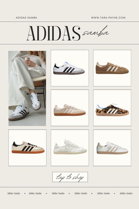 Adidas Samba OG Sneakers Adidas Samba Beige Outfit, Beige Samba Outfit, Cream Sambas Outfit, Women Samba Adidas Outfit, Cream Shoes Outfit, Adidas Samba Beige, Samba Outfits Women, Sambas Adidas Women, Adidas Women Outfit