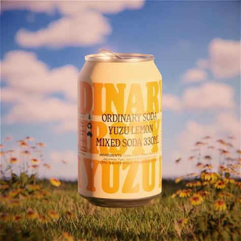 Ordinary Soda's Fresh Direction | Dieline - Design, Branding & Packaging Inspiration Can Drink, Can Packaging, Drink Can Design, Soda Design, Beverage Branding, Can Design Packaging, Drink Design, Can Packaging Design, Drink Branding