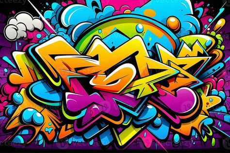 Street Art Background, Graffiti Background, Graffiti Character, Beautiful Graffiti, Graffiti Images, Graffiti Lettering Alphabet, Graffiti Fonts, Graffiti Pattern, Cartoon Picture