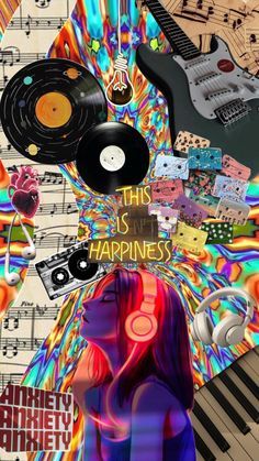 Musicophile Aesthetic, Music Wallpaper Colorful, Lost In The Music Aesthetic, Music Wallpaper Asthetics, Soulful Music Aesthetic, Asethic Music Wallpaper, Musician Wallpaper Iphone, Music Escape Aesthetic, Music Aesthetic Prints