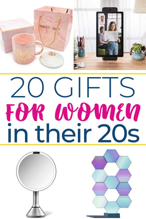 Searching for exciting gifts for women in their 20s? Here are twenty unique and fun gifts for 20 somethings. These gift ideas are sure to make her smile! Gifts For Young Women, Women In Their 20s, 20 Gifts, Make Her Smile, Cool Gifts For Women, 20th Birthday, Fun Gifts, Christmas Gift Ideas, Christmas Gifts For Women