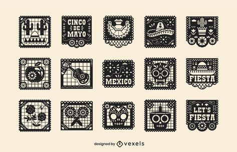 Traditional Mexican Clothing, Mexican Papel Picado, Mexican Clothing, Mexican Pattern, Mexican Culture Art, Mexico Design, Mexican Outfit, Mo Design, Hand Drawn Pattern