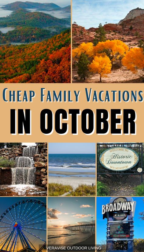 Cheap Family Vacations, Kid Friendly Vacations, Fall Vacations, Pigeon Forge Tn, Cheap Vacation, Fall Break, Best Family Vacations, Outer Banks Nc, Family Travel Destinations