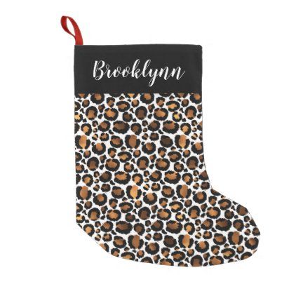 Glam Leopard/Cheetah Pattern Name Christmas Small Christmas Stocking Holiday Mantle Decor, Decorated Stockings, Cheetah Pattern, Small Christmas Stockings, Template Christmas, Name Christmas, Girly Style, Christmas Templates, Pattern Animal