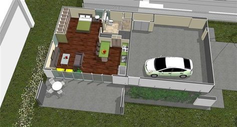 garages with mother in law suites | mother in law suite/garage Inlaw Suite Plans, Small Concrete Homes, Inlaw Suite Addition, Granny Pods Floor Plans, In Law Suite Addition, Mother In Law Suite, Mother In Law Cottage, Granny Pods, Inlaw Suite