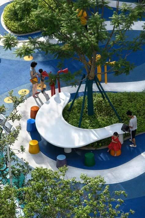 Playgrounds Architecture, Playground Landscaping, Preschool Designs, Urban Playground, Pocket Park, Public Space Design, Urban Landscape Design, Kindergarten Design, Children Park